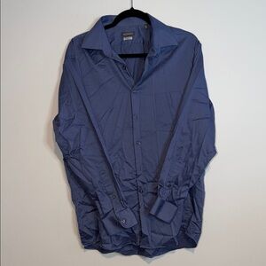 Van Heusen Men's Deep Blue Dress Shirt